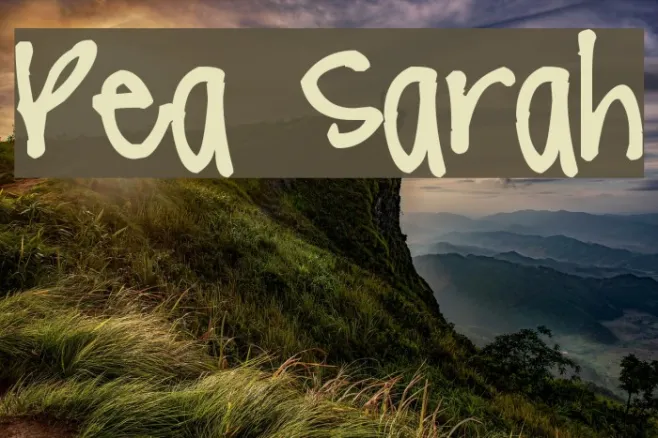 Pea Sarah Example 3