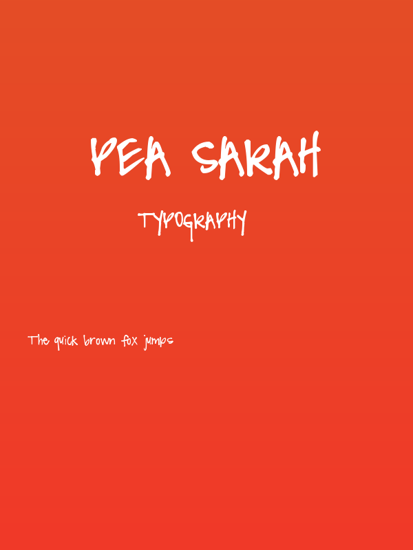 Pea Sarah Poster