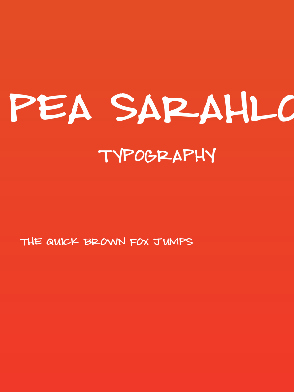 Pea Sarahloo Poster
