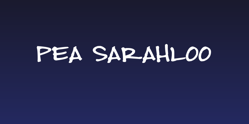 Pea Sarahloo Social Header