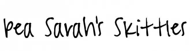 Pea Sarah's Skittles  Fuentes Gratis Descargar