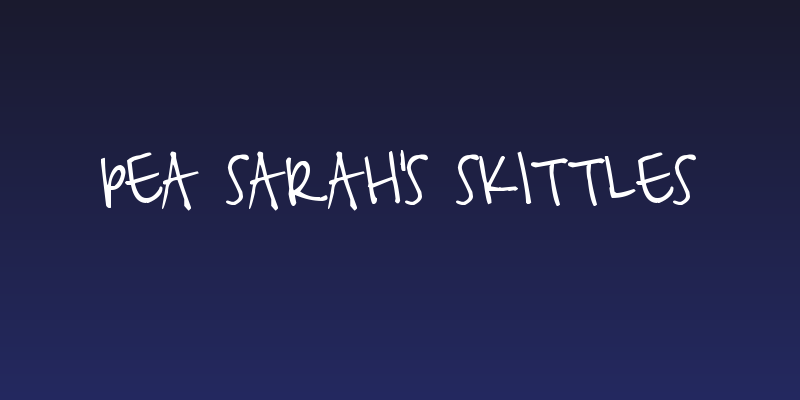 Pea Sarah's Skittles Social Header