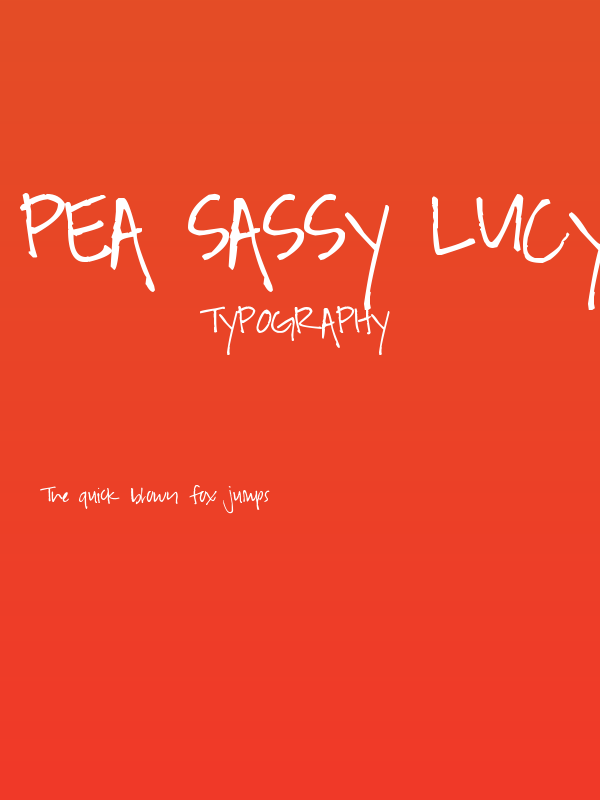 Pea Sassy Lucy Poster