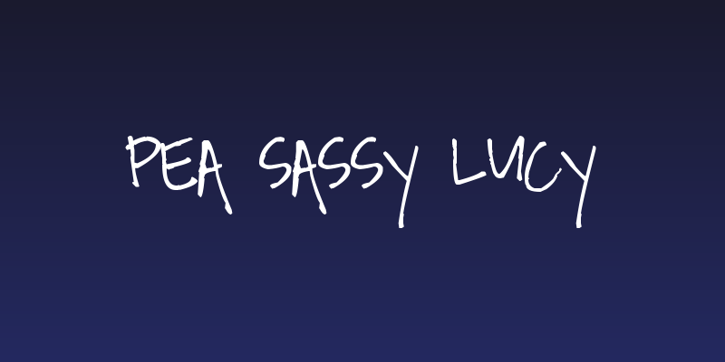 Pea Sassy Lucy Social Header
