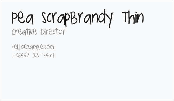 Pea ScrapBrandy Thin Business Card