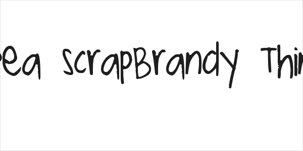 Pea ScrapBrandy Thin Logo