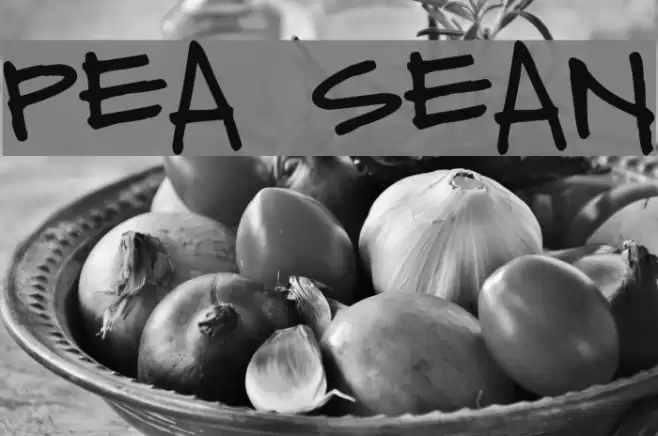 Pea Sean Font examples