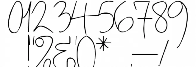 Pea Shally Font OTHER CHARS