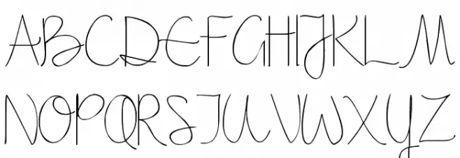 Pea Shally フォント 大文字