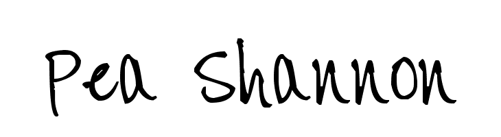 Pea Shannon  フリーフォントのダウンロード
