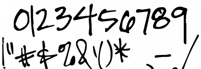 Pea Shannon Font OTHER CHARS