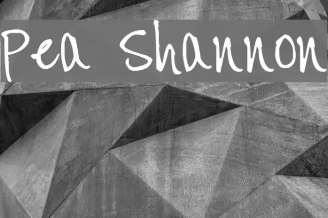 Pea Shannon Font examples