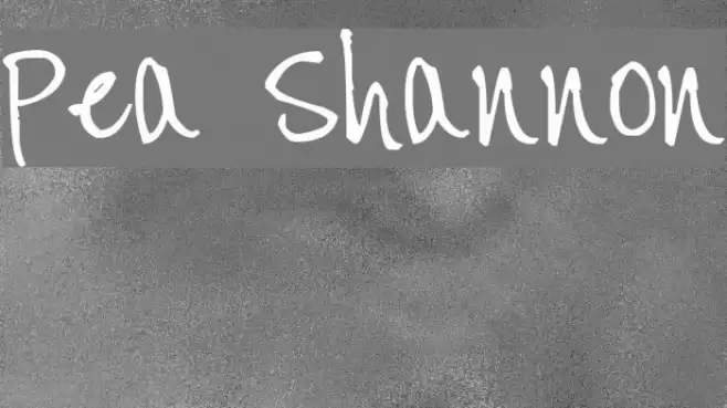 Pea Shannon Font examples