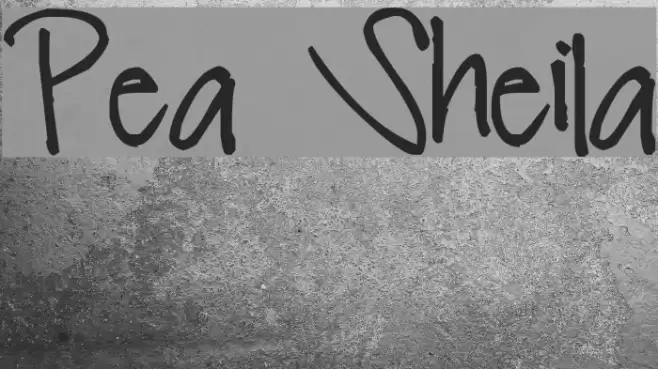 Pea Sheila Font examples