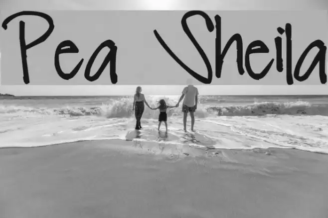 Pea Sheila Font examples