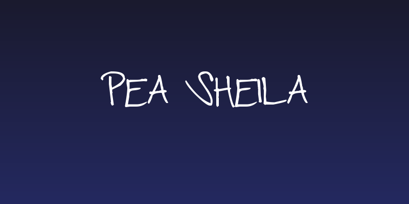 Pea Sheila Social Header