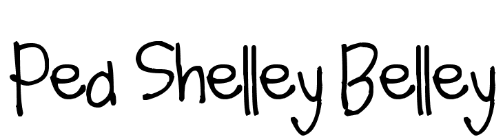 Pea Shelley Belley Font