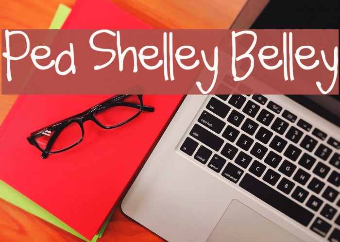 Pea Shelley Belley Font examples