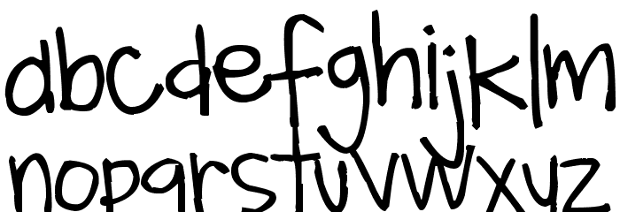 Pea Shelley Belley Font LOWERCASE