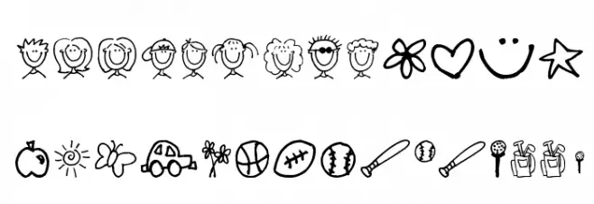 Pea Shelley Belley's Doodles 字体 大写