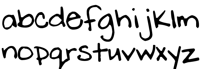 Pea Shelley Thin フォント 小文字
