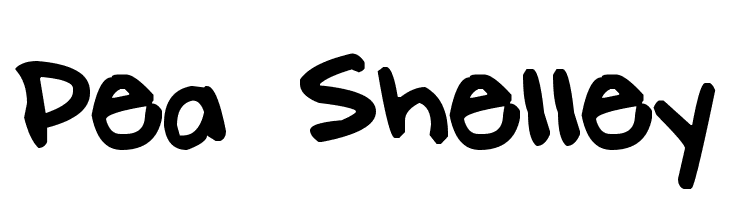 Pea Shelley Font