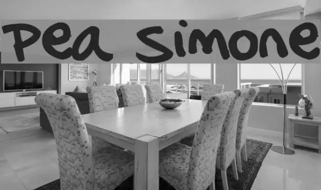 Pea Simone Font examples