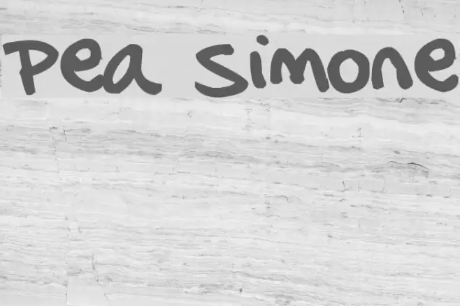 Pea Simone Font examples