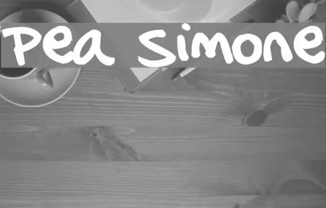 Pea Simone Font examples