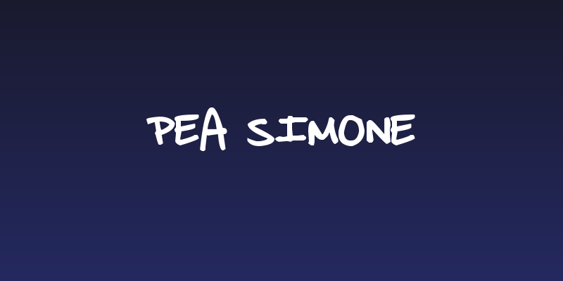 Pea Simone Social Header
