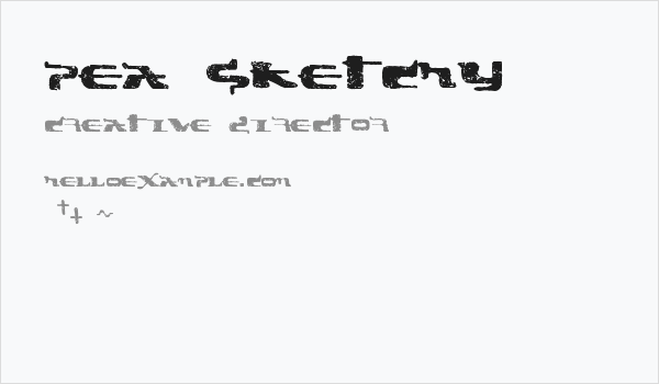 Pea Sketchy Business Card