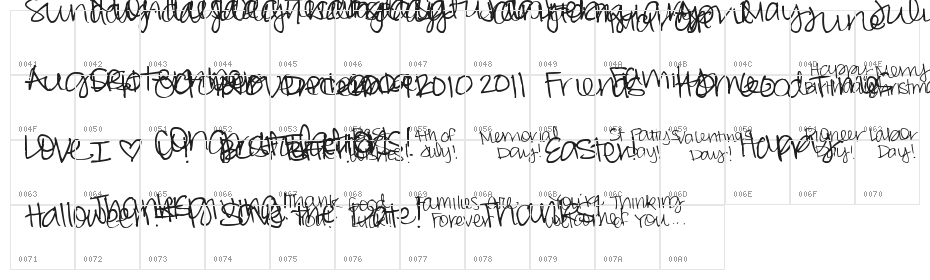 Pea Smashtastic Doodles Character Map