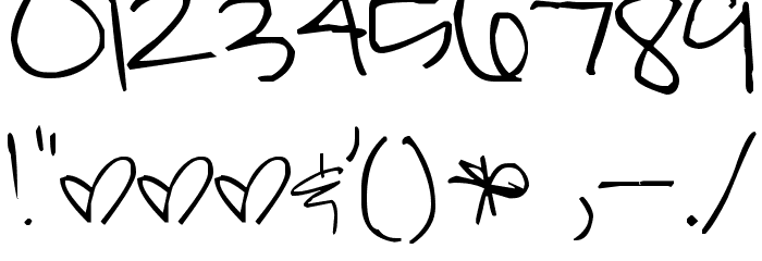 Pea Smashtastic in a Hurry Font OTHER CHARS