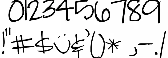 Pea Smashtastic フォント その他の文字