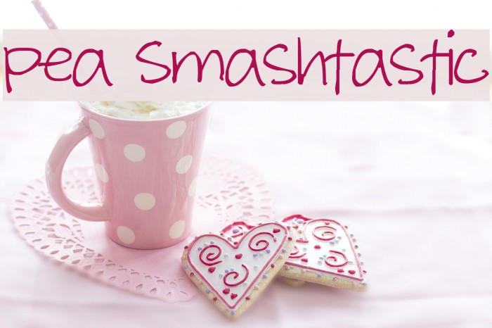 Pea Smashtastic Font examples