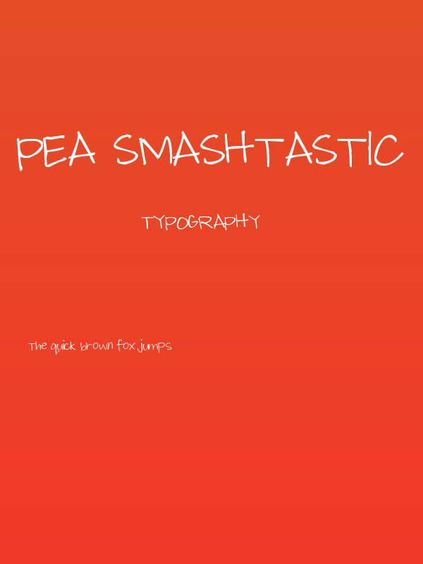 Pea Smashtastic Poster