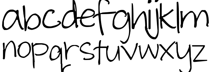 Pea Smashtastic Font LOWERCASE