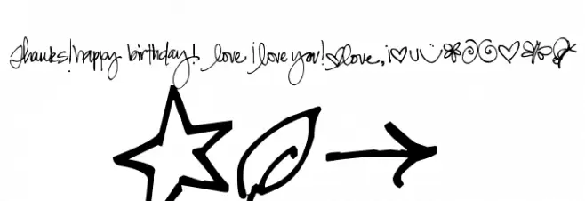 Pea Snoflake Doodles Font UPPERCASE