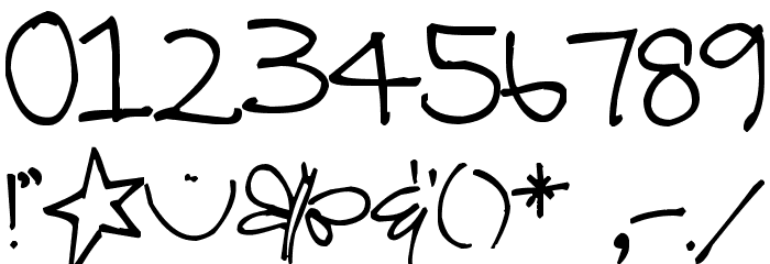 Pea Snoflake Font OTHER CHARS