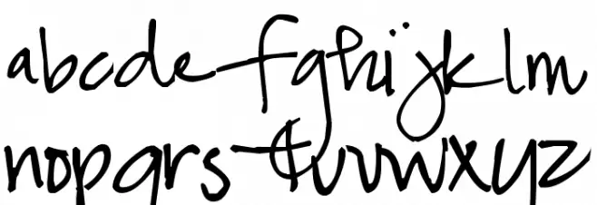 Pea Snoflake Schriftart Kleinbuchstaben