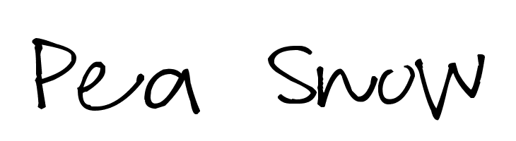 Pea Snow Font