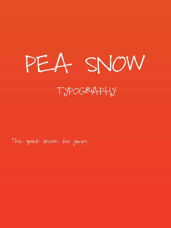 Pea Snow Poster