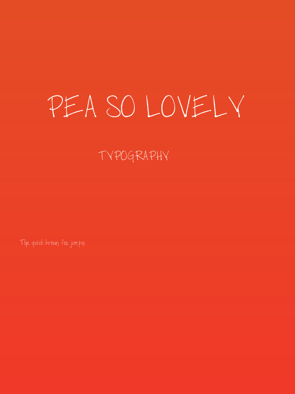 Pea So Lovely Poster