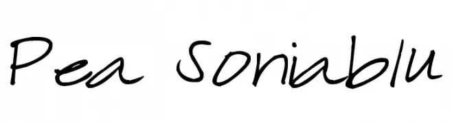 Pea Soniablu  Descarca Fonturi Gratis
