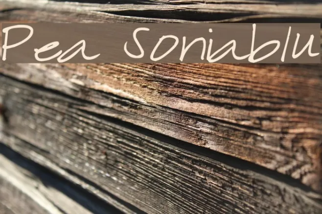Pea Soniablu Example 1