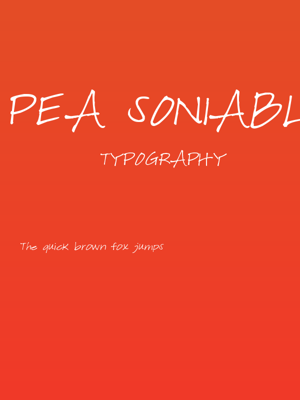 Pea Soniablu Poster