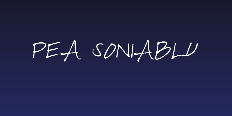 Pea Soniablu Social Header