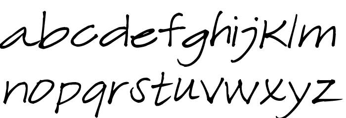 Pea Soniablu Font LOWERCASE