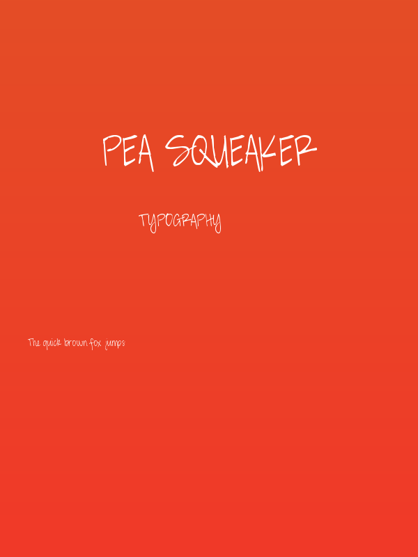 Pea Squeaker Poster