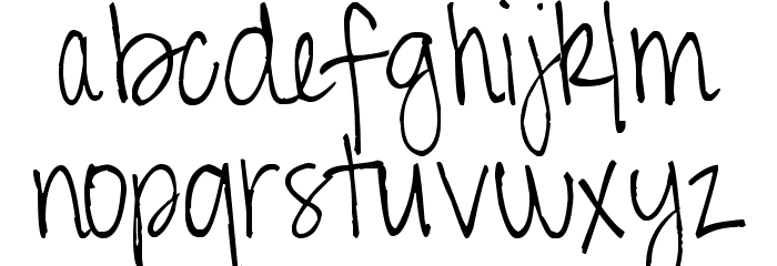 Pea Squeaker Font LOWERCASE